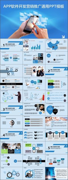 智匯未來 APP軟件開發(fā)營銷推廣動(dòng)態(tài)PPT模板
